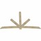 Ekena Millwork Alberta Rough Sawn Timber Gable Bracket, Douglas Fir, 108"W x 68"H x 2"D x 6"F, 15/12 Pitch GBW108X68X0206ALB00RDF - alternate 2